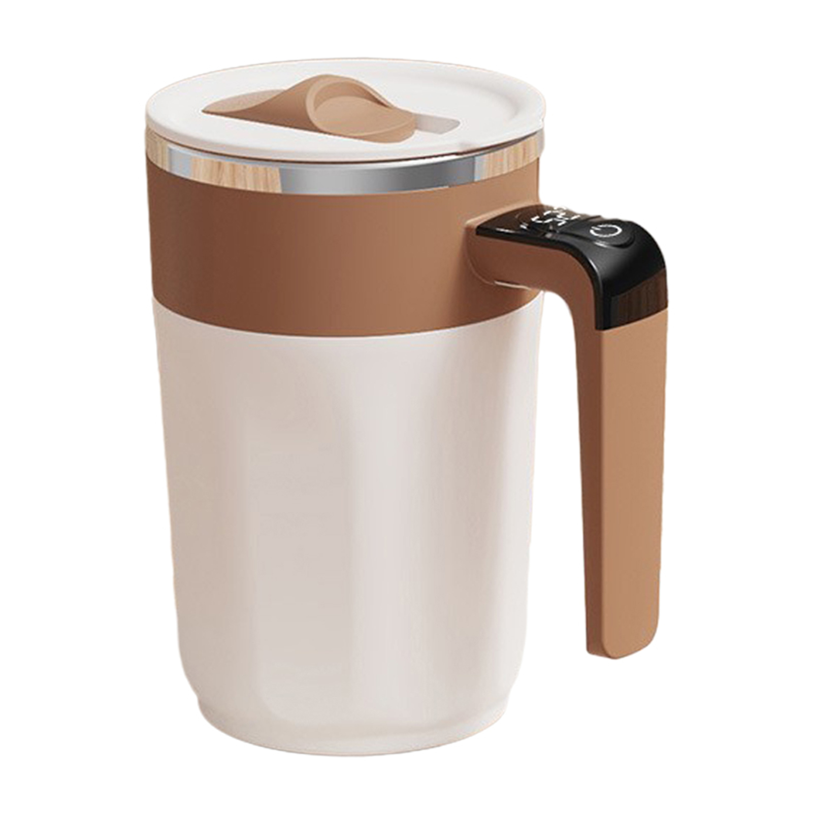Stainless Steel Coffee Cup Portable Coffee Tumbler with Lid Automatic Self-stirring Coffee Mug with Real-time Temperature Display Rechargeable Double-wall Insulated 316 Stainless Steel Travel for Asia - 2