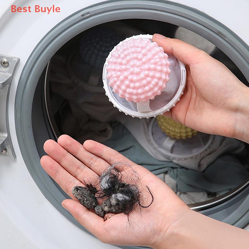 💖Best Buyle 3pcs Pet tóc Remover tái sử dụng bóng len Collector mèo tóc Remover Pet lông Catcher công cụ làm sạch Giặt máy giặt filte