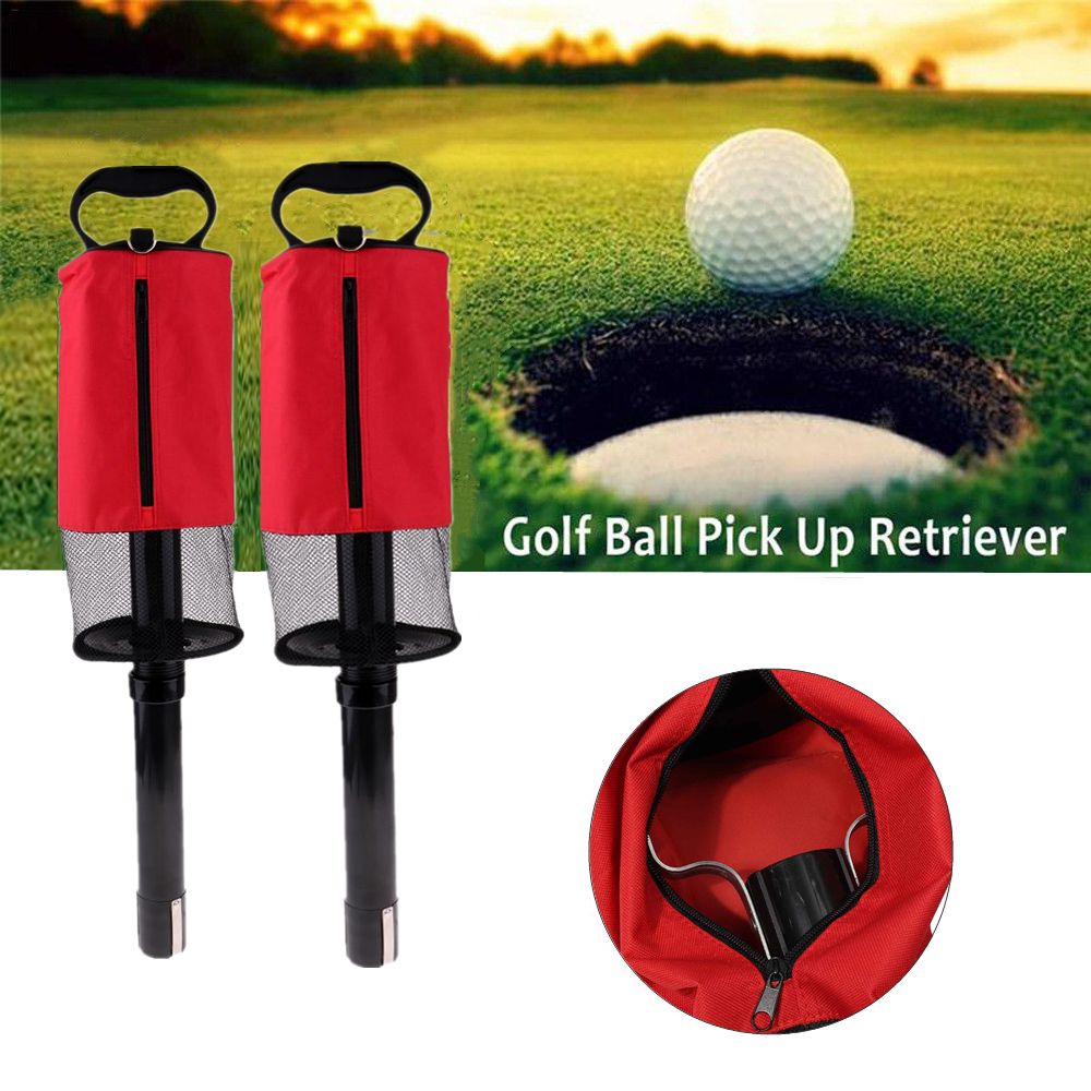 WPG0246 Thực hành Phụ kiện có sẵn Bóng golf Dây kéo Nhặt bóng Kho Golf Ball Retriever Túi đựng đồ chơi gôn Dụng cụ nhặt bóng chơi gôn Túi tiện lợi