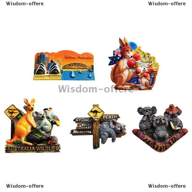 Australia 3D canguri frigorifero magnete resina viaggio souvenir regalo