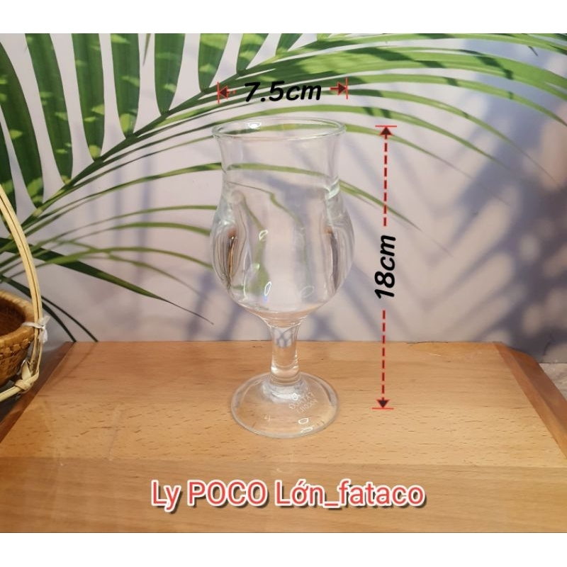 Ly Poco Lớn FATACO Nhựa Acrylic Cao Cấp Trong Suốt