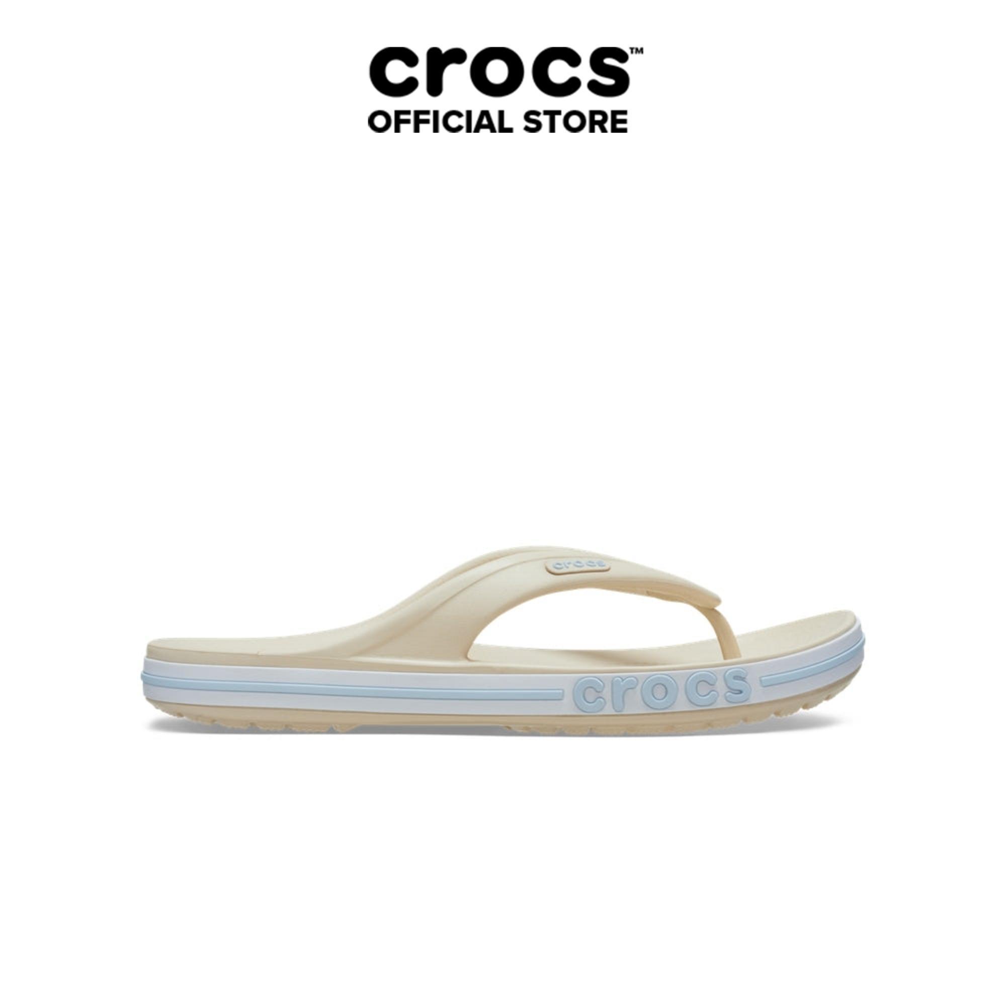Dép Xỏ Ngón Unisex Crocs Bayaband - Winter White - 205393-1LI