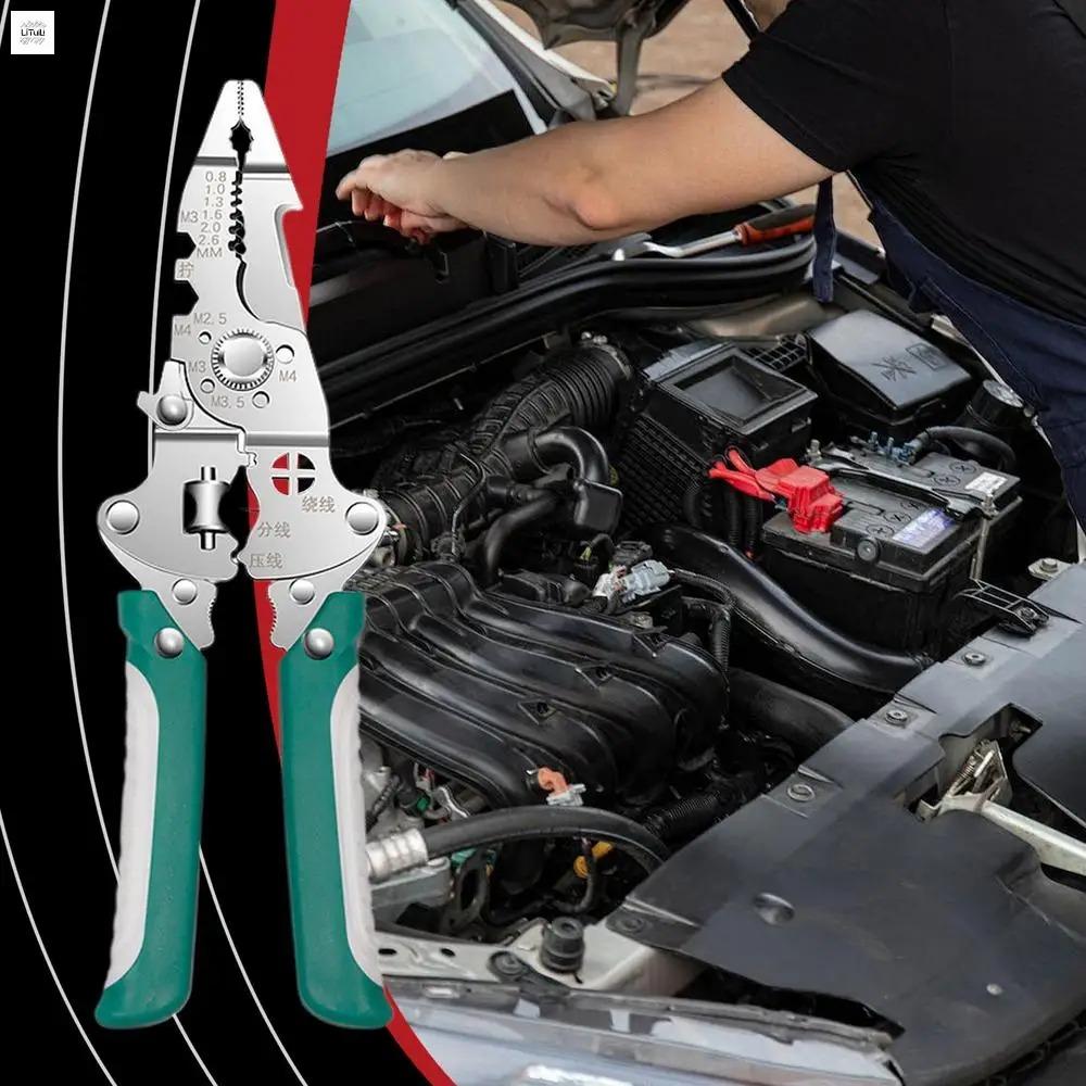 LITUILI Chức năng tước gỡ Dụng cụ tước dây có thể gập lại Chức năng uốn Bảo trì thiết bị đầu cuối Máy cắt cáp điện Chuyên nghiệp Chức năng kéo Máy uốn dây Công việc thợ điện