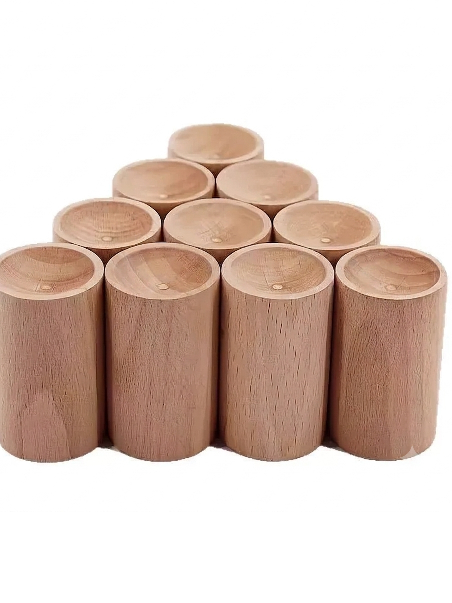 Combo 10 trụ gỗ, cốc gỗ khuyết tán tinh dầu - Dùng cho ÔTô, Tủ quần áo, Phòng ngủ