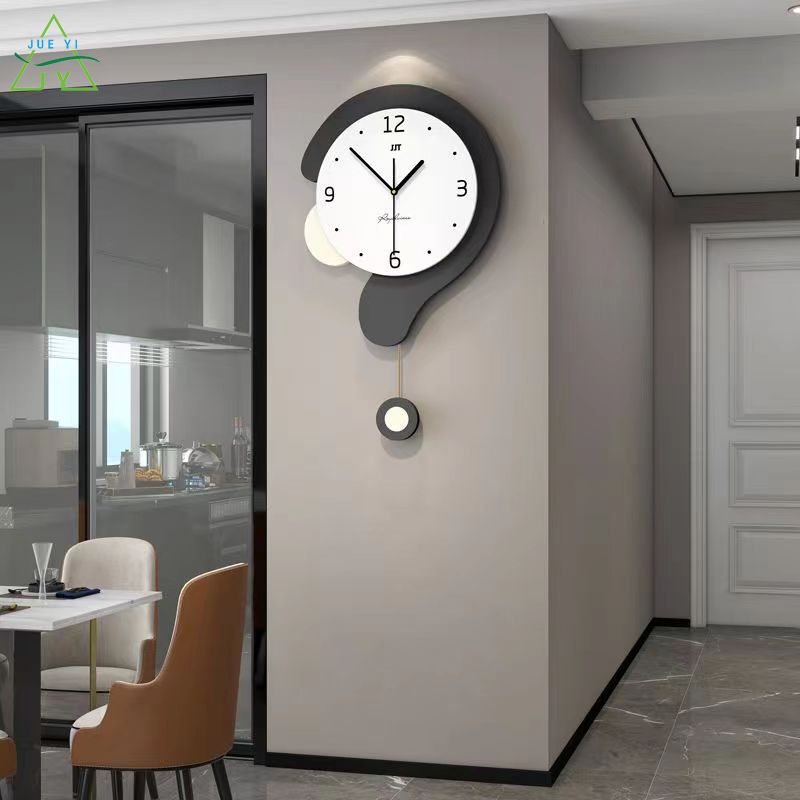 KS Clock watch wall clock living room modern simple clock hanging wall