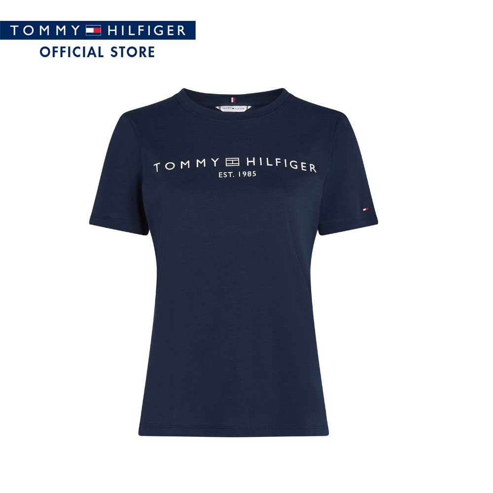 Tommy Hilfiger Women Tee Model WW0WW40276 C1G - Blue Regular Fit ราคา 1,881 บาท*ส่งฟรี