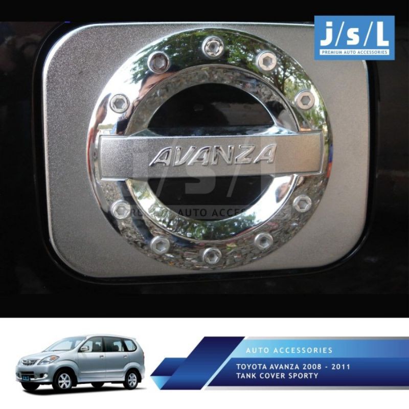 Toyota Avanza 2008 – 2011 Tank Cover Sporty Chrome Harga 50,000 rupiah*Gratis Ongkir