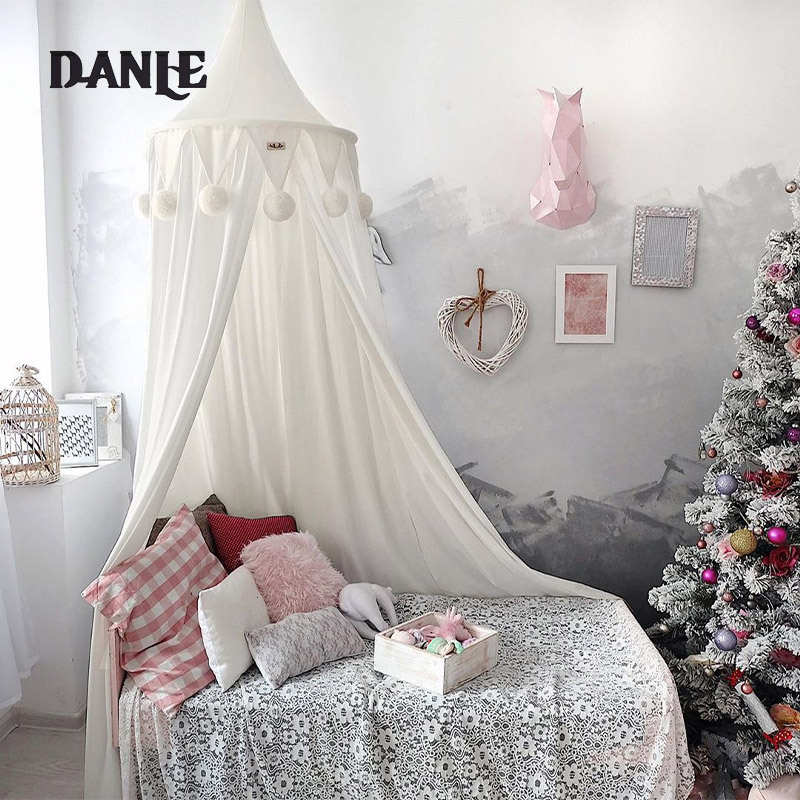 Handmade furball kids tent bed mantle dream baby mosquito net home decoration ราคา 544 บาท*ส่งฟรี