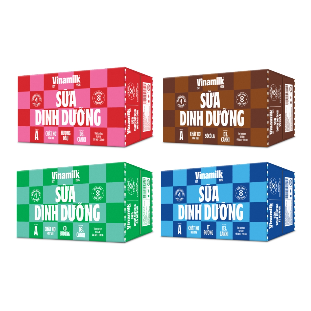 Thùng 48 bịch sữa dinh dưỡng vinamilk bịch 220ml