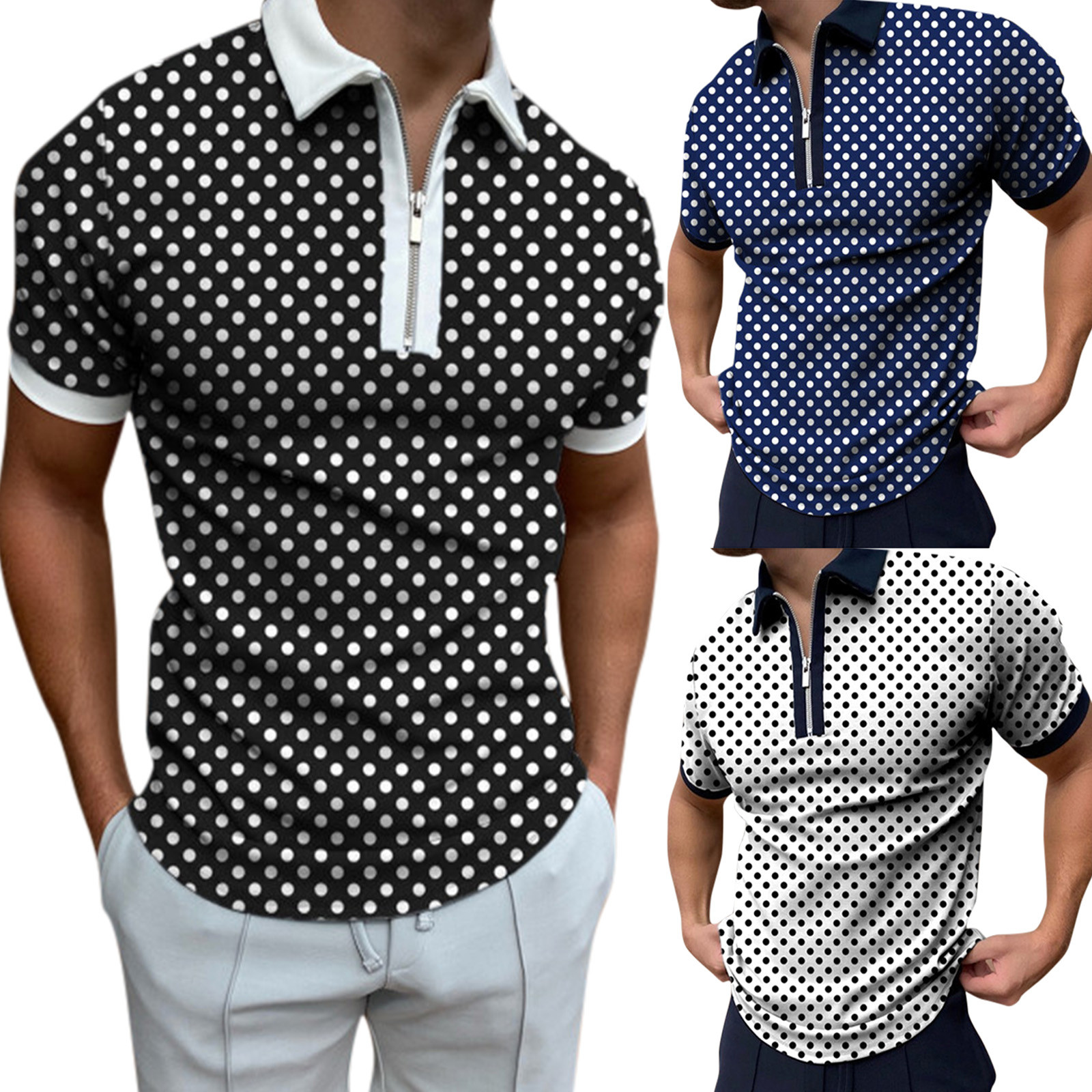 yellow polka dot shirt mens