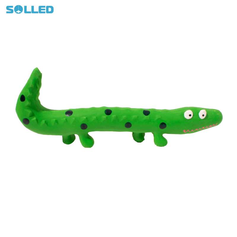 Pet Dog Latex Squeaky Toys Indestructible Bite-resistant Lizard Shape Sound Toys Pet Accessories For Small Medium Dogs (24 x 10cm) ราคา 80 บาท*ส่งฟรี