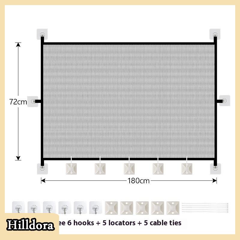 [Hilldora] Có thể gập lại con chó hàng rào Pet cách ly Net an toàn hàng rào Pet ma thuật cổng bé an toàn cửa - 3