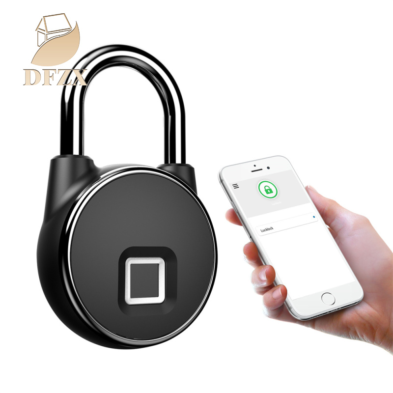 Ổ Khóa vân tay thông minh Keyless One Touch mở sinh trắc học khóa USB di động có thể sạc lại Locker khóa cho xe đạp Tủ Sách hành lý