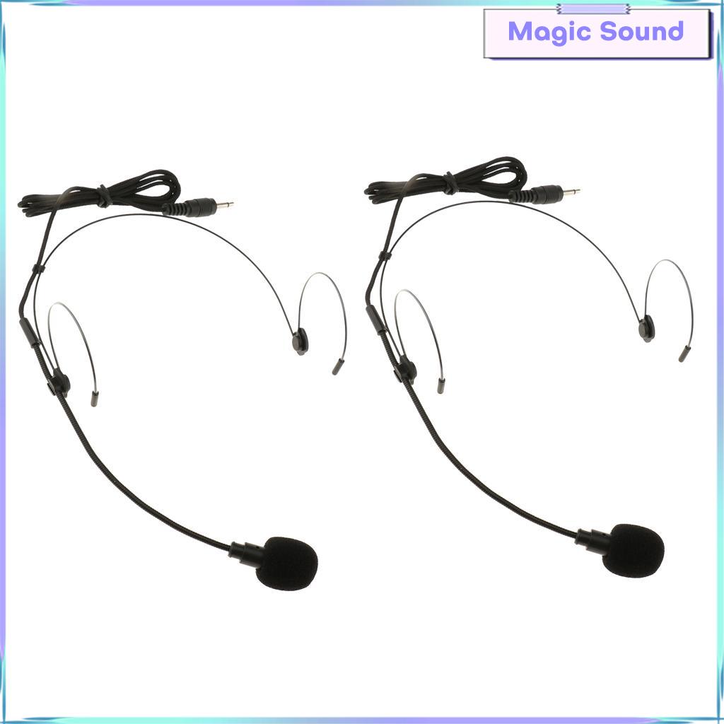 Âm thanh kỳ diệu 2.5mm Mono đôi móc tai kính thiên văn Micro đeo tai Mic
