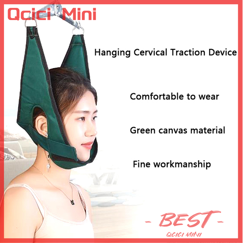 Qcici Hanging Neck Traction Belt Posture Corrector Support Neck Stretching