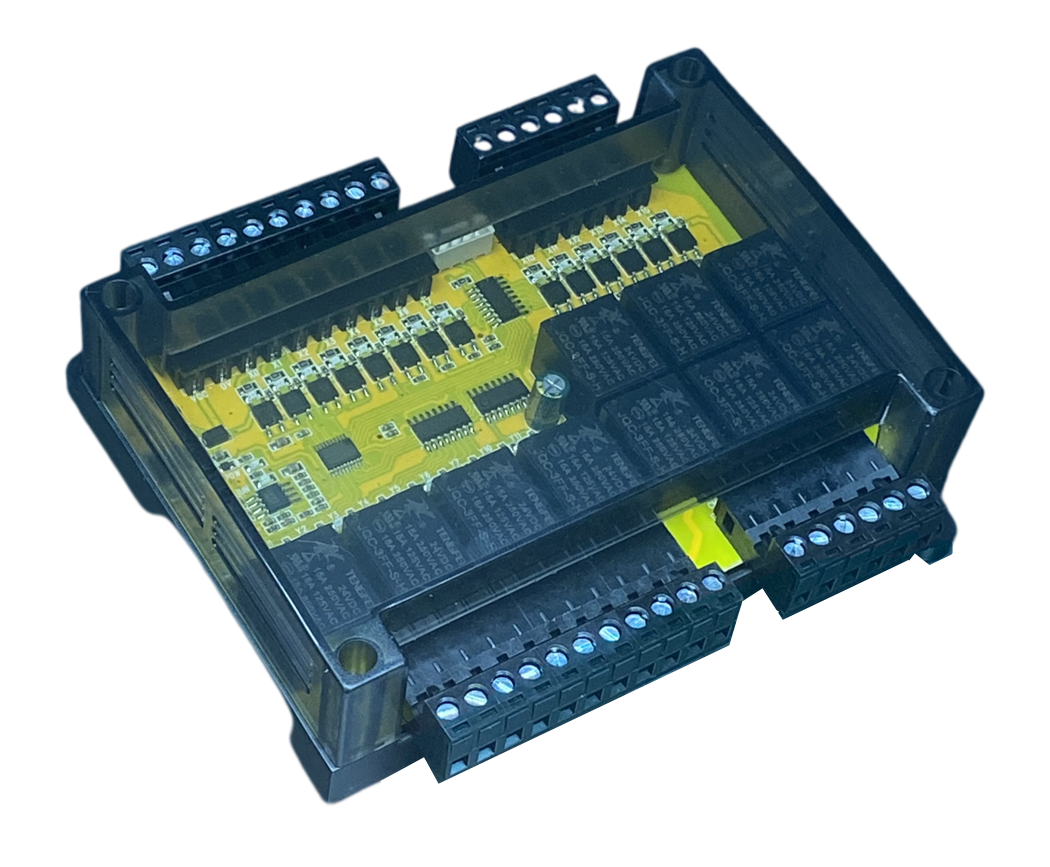 Board Mạch PLC NB Mitsubishi FX1N 24MR: 14 IN 10 OUT Ngõ Ra Relay, TTL, GX Works2, DC18-28V Board Màu Vàng - FX1N-24MR 14vao 10Ra - Vỏ Ngoài