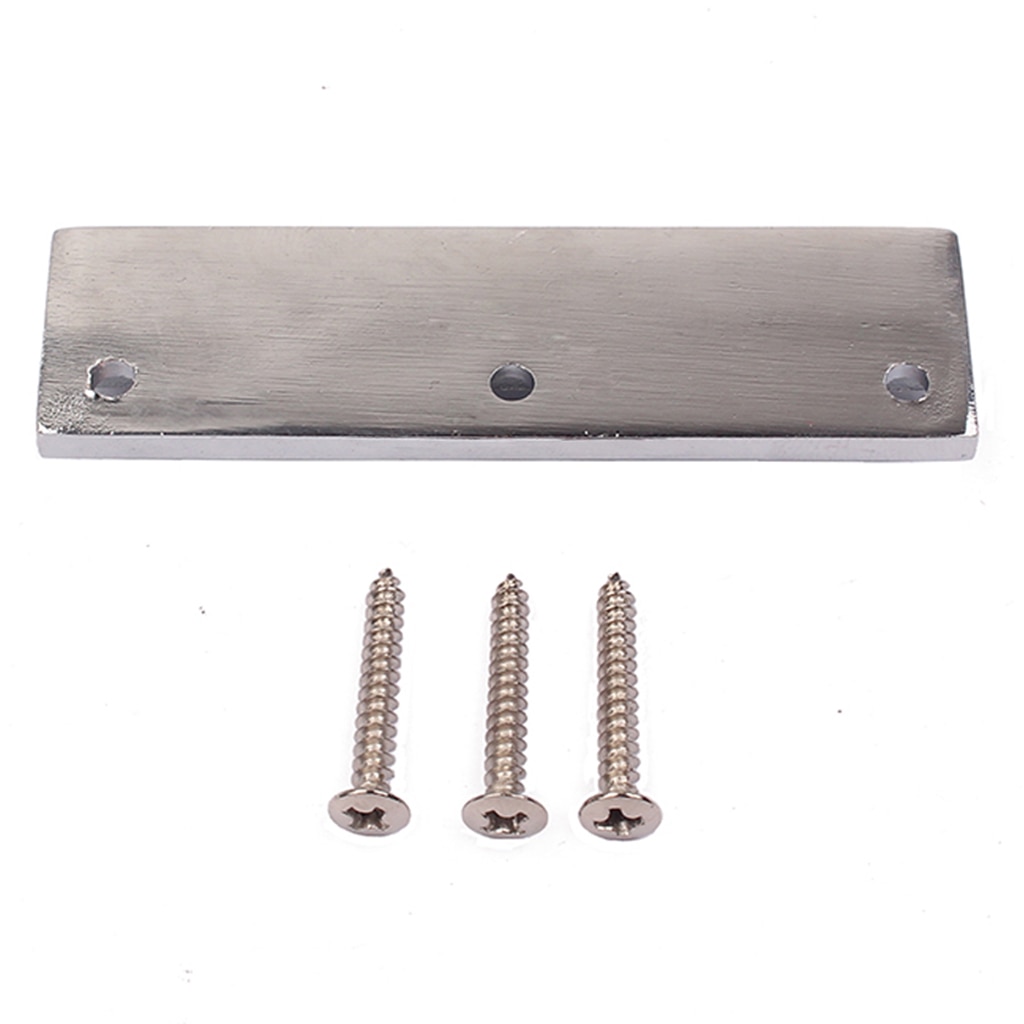 Chrome Finish 6 St Guitar Bridge with Mounting Screws Metal Stopbar Tailpiece for Electric Guitar Parts