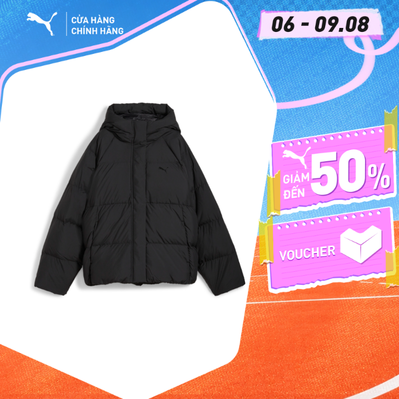 Áo Khoác Thời Trang PUMA Nữ Down Puffer Jacket Black Màu Đen