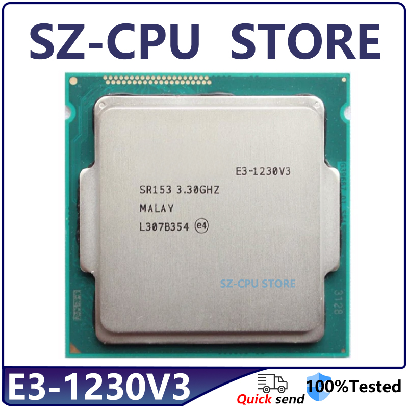 【Best-Selling】 Xeon E3-1230 v3 E3 1230 v3 E3 1230v3 3.3 GHz Used Quad-Core Eight-Thread CPU 8M 80W L