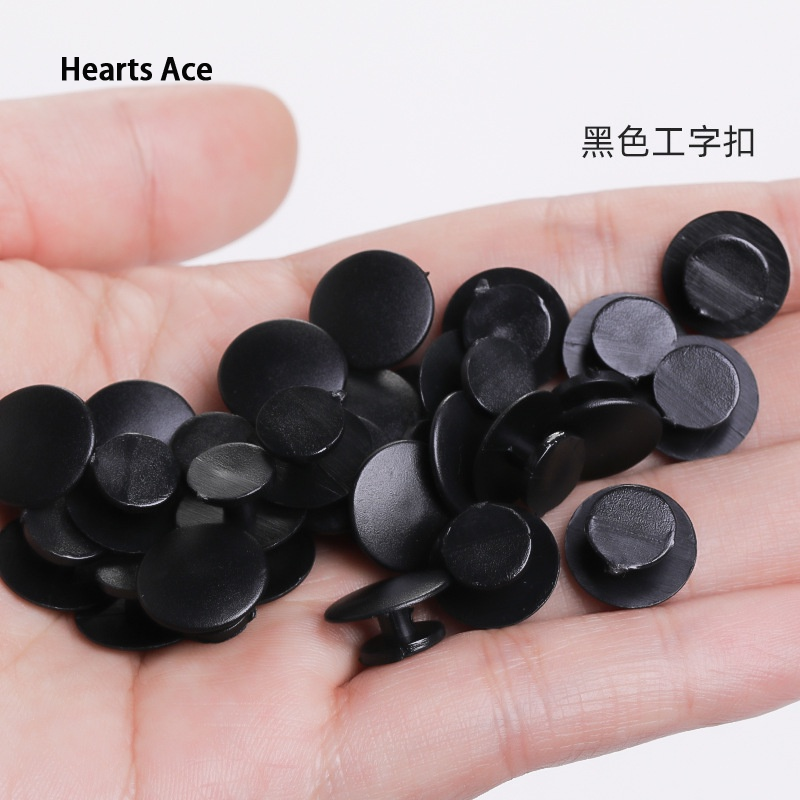 Hot selling transparent black H-shaped lock for garden DIY shoes ราคา 3 บาท*ส่งฟรี