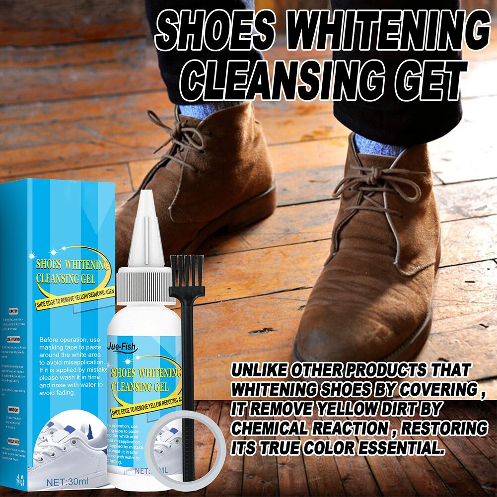 White Shoes Cleaner Shoes Whitening Cleansing Gel Shoe Fast Acting Cleaner