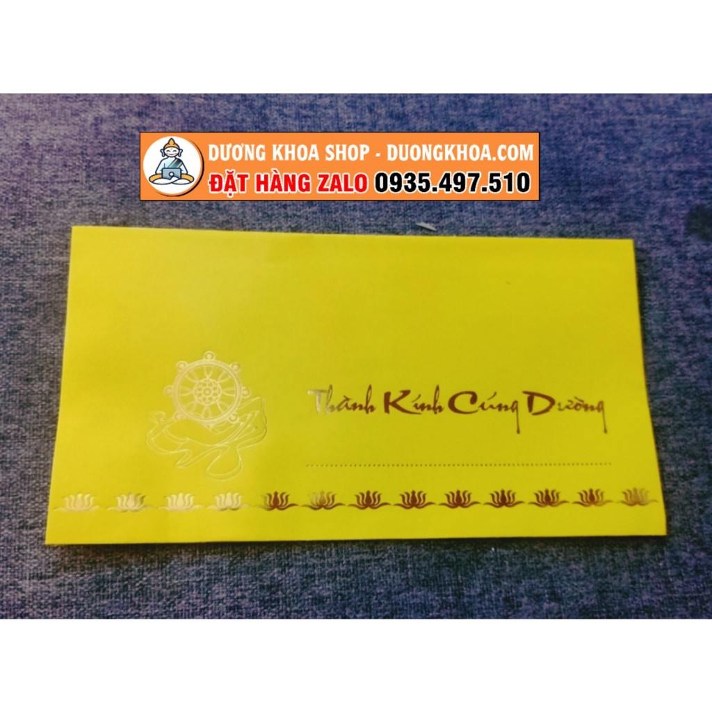 PHONG BÌ CÚNG DƯỜNG CAO CẤP - COMBO 100 BAO THƯ THÀNH KÍNH CÚNG DƯỜNG