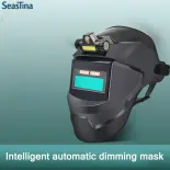 SeasTina tự động sẫm lại mặt nạ bảo vệ nhẹ gắn đầu mặt nạ hàn hàn hồ quang Argon Hàn Mũ bảo hiểm