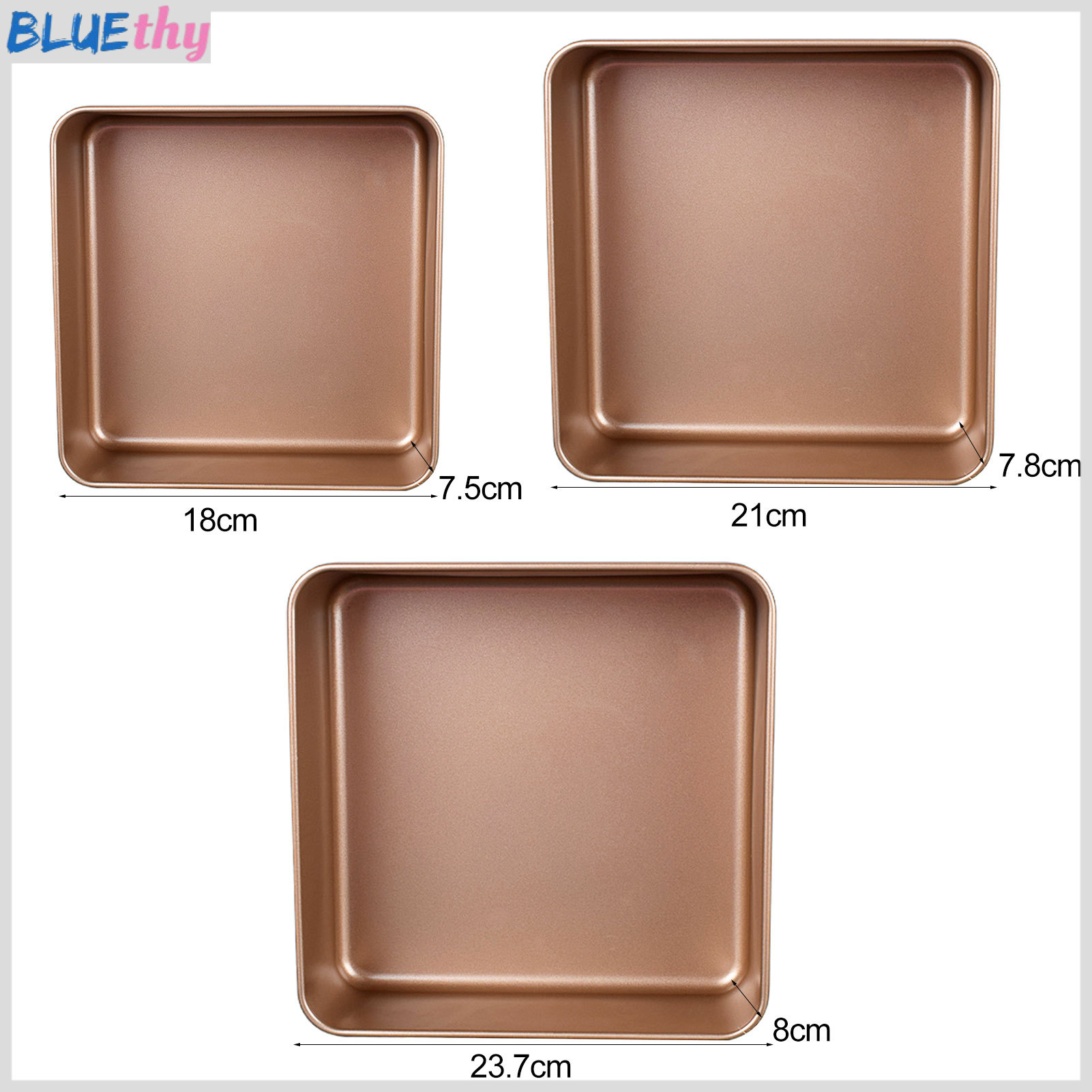 6/8/9 Inch Ancient Cake Mold Non-stick Thickened Large Capacity Bakeware Carbon Steel Kitchen Square