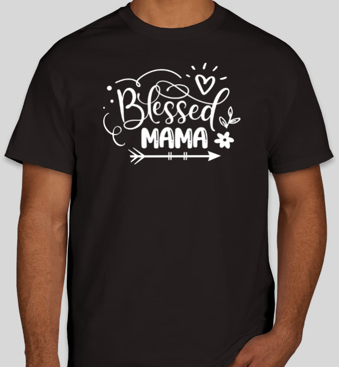 Blessed Mommy Mama Tshirt Mom Life Thanksgiving Outfit Christmas Gift Tee