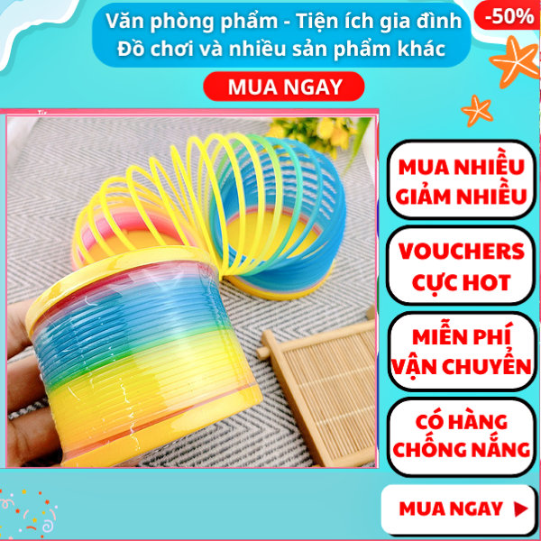 Lò xo cầu vồng loại lớn cực đẹp ✓ lò xo cầu vồng cho bé giải trí ✓ lò xo đồ chơi cầu vồng cực đẹp ✓ lò xo cầu vồng giá rẻ ✓ Gift Love