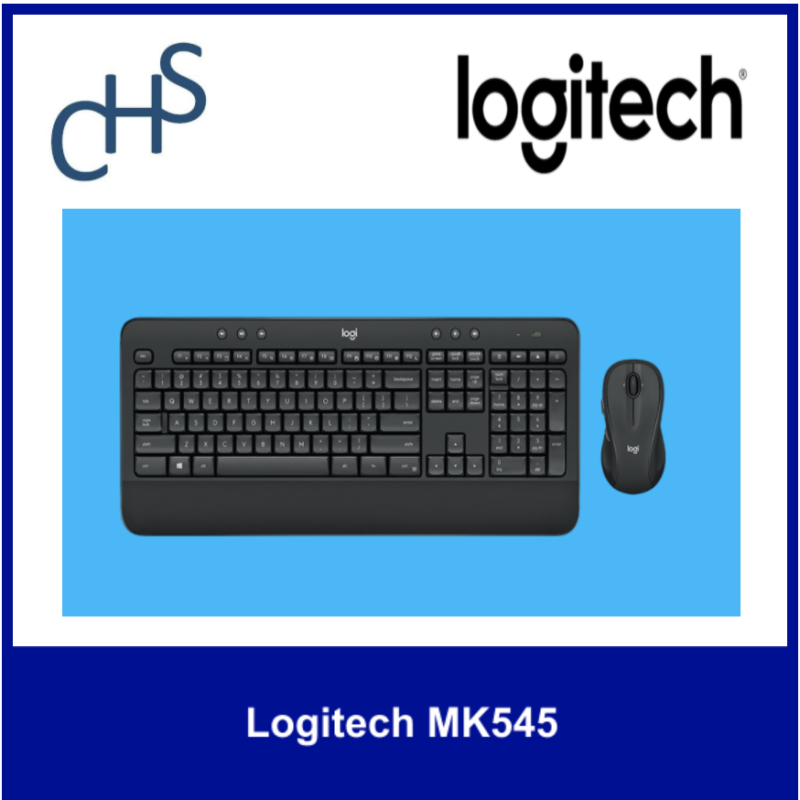 (Original) Logitech MK345 | Wireless  2.4GHz  (10 meters) | Compatible with:  Windows® 10 or later, Windows 8, Windows 7, Chrome OS™ | Singapore