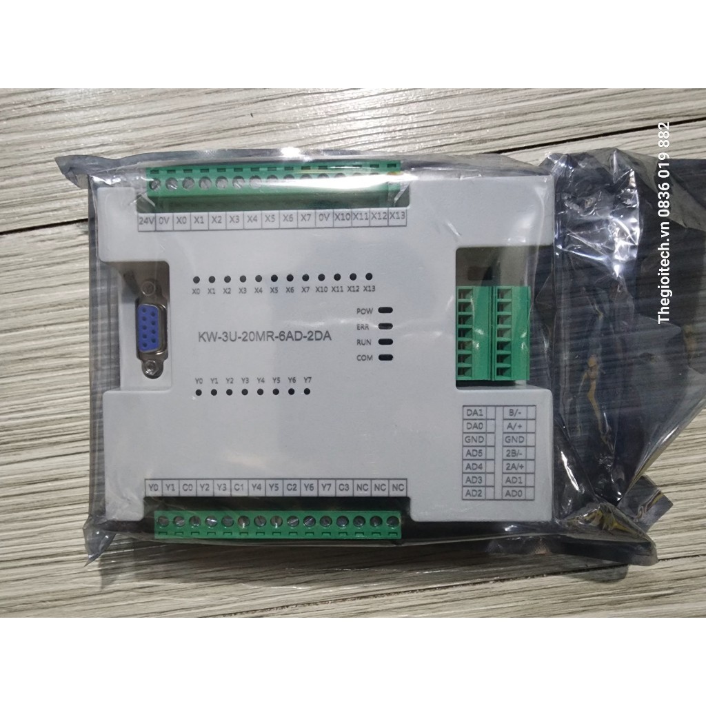 Bộ lập trình PLC LK3U FX3U 14 16 20 24 30 32MT 32MR 48 64 MT MR MRT AD2DA phát xung 4/8 TRỤC RTC Modbus RTU RS485 ADPRW. TGT - KW FX3U-20MR 407