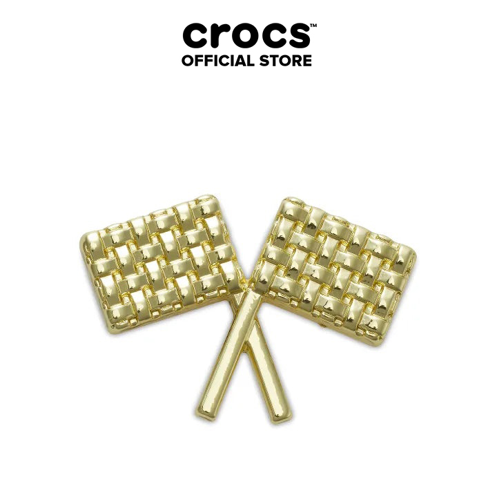 Phụ kiện Jibbitz™ Charm Gold Kart Flags