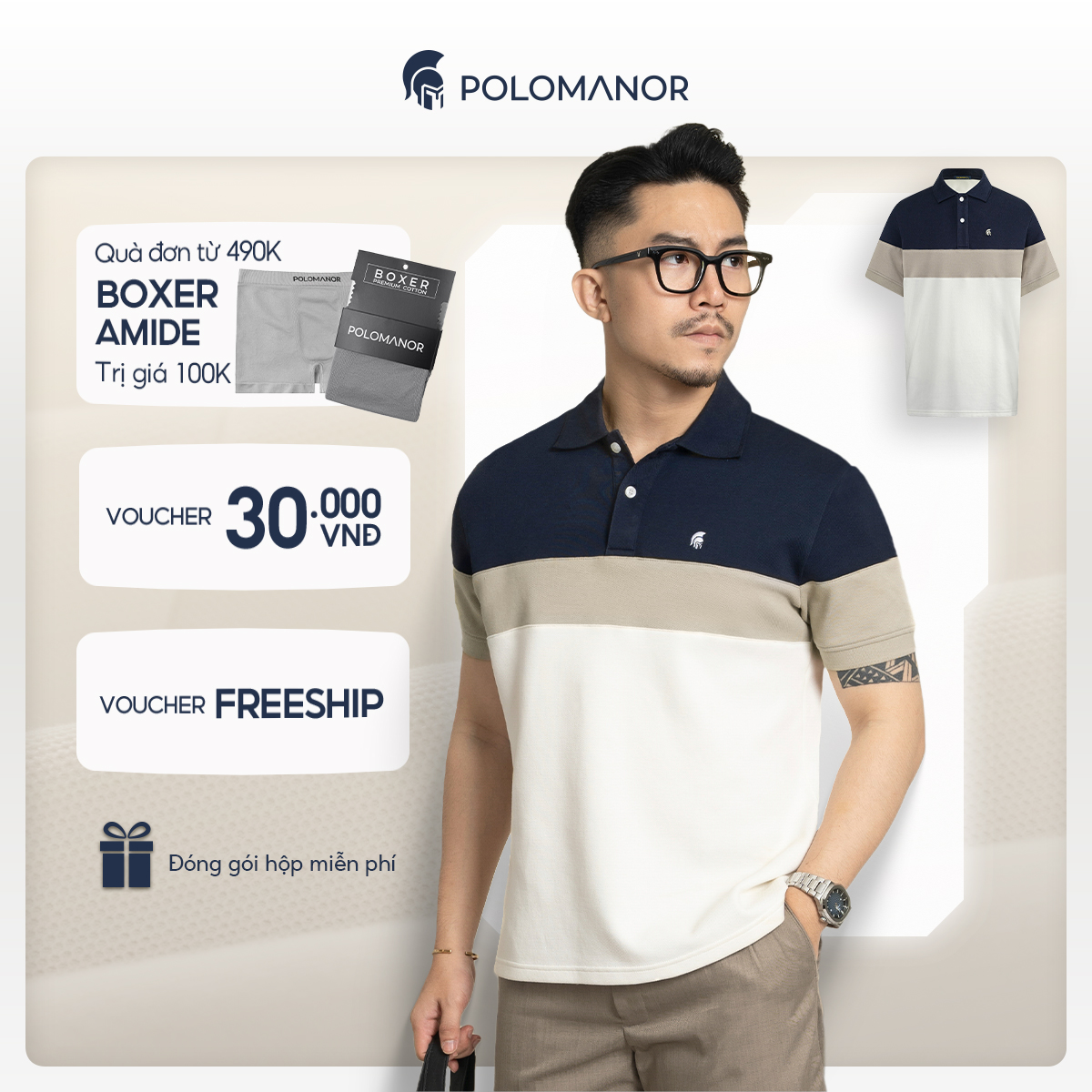 Áo polo nam ADEN vải cá sấu cotton interlock xuất xịn, nam tính, thanh lịch, sang trọng - POLOMANOR