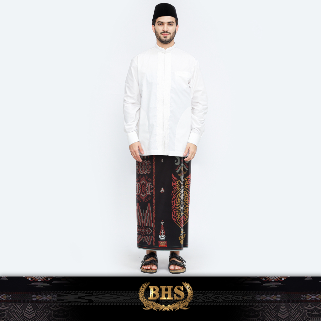 Sarung BHS Infinity Gold Motif V32 KJG SJ Merah Hati - Merek Sarung BHS Harga 438,000 rupiah*Gratis Ongkir