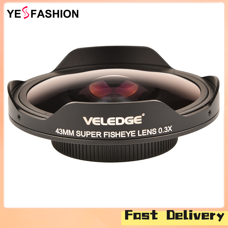 Broadfashion new！Fisheye Lens Adapter 37MM/43MM 0.3X Photo Professional HD Wide Angle Lens Fisheye Lens Adapter Camera Accessories ราคา 4,969 บาท*ส่งฟรี