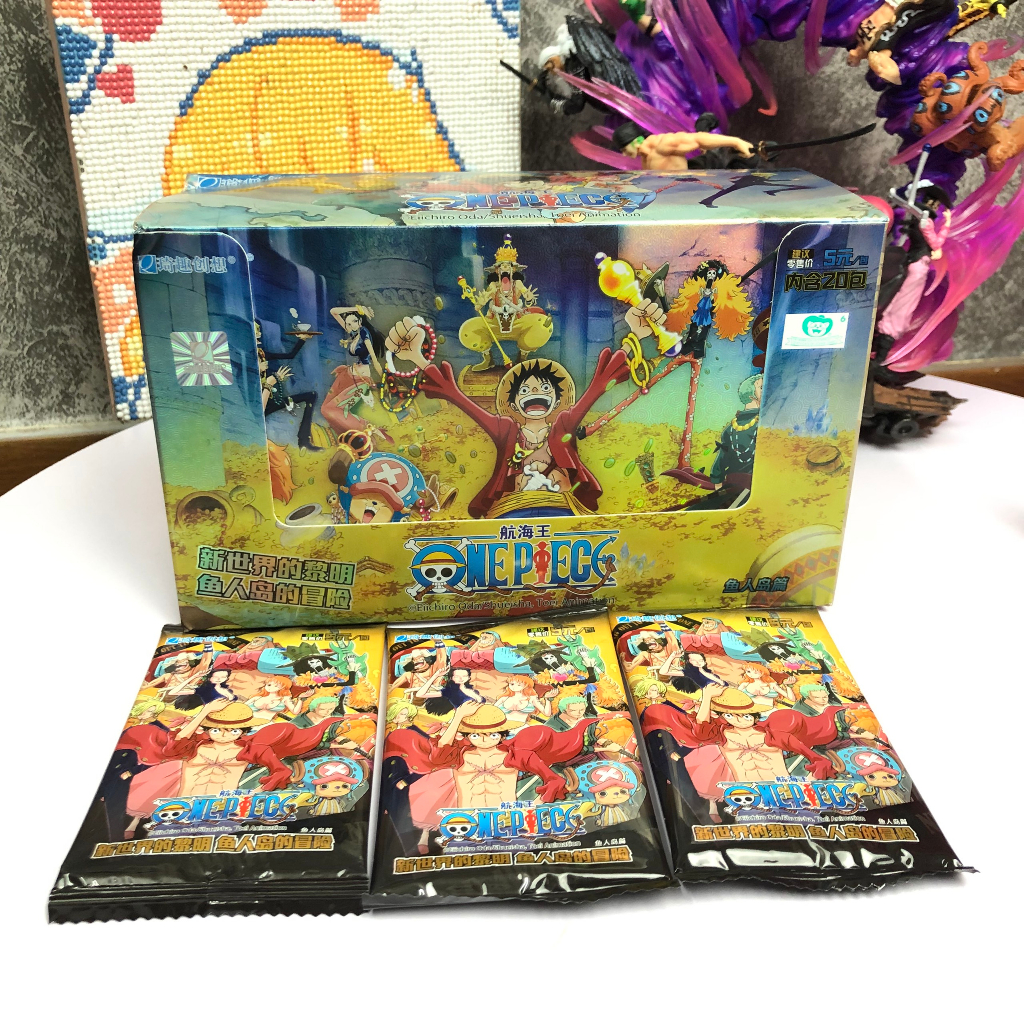 Full box hộp 20 pack thẻ bài hải tặc, thẻ nhân phẩm One Piece Bản Wanted VIP