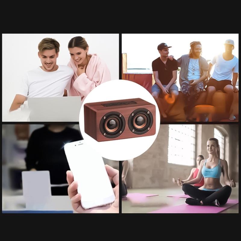 Vintage Wireless Speaker Bluetooth-compatible Speaker Subwoofer for Music Lovers