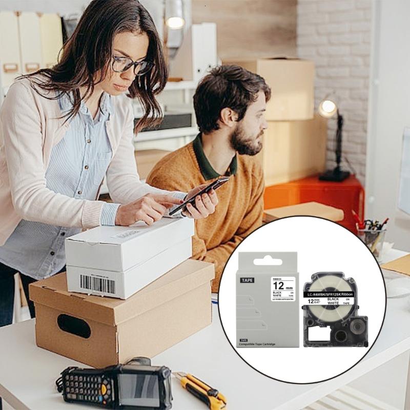 Băng giấy trang trí rộng 12mm phù hợp máy in nhãn ruy băng cho các khoản đóng góp cá nhân và các dự án gia đình