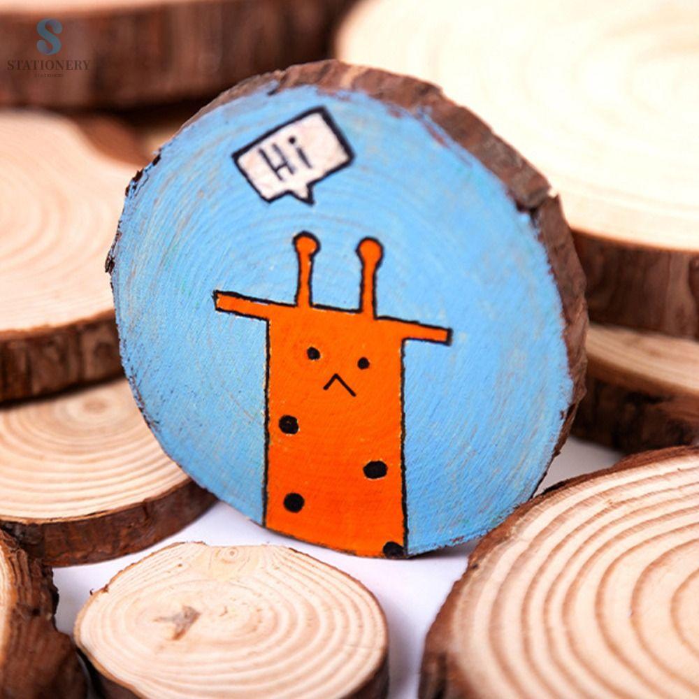 STATIONERY Dày Trẻ em Bên Gỗ Hội Đồng Quản Trị Bark Gỗ Hội Đồng Quản Trị Photograghy Đạo Cụ Đảng Tranh Lát Vòng Tròn TỰ LÀM Bảng Vẽ Bằng Gỗ Vòng Gỗ Lát Tự nhiên Vòng Thông Gỗ chưa hoàn thành