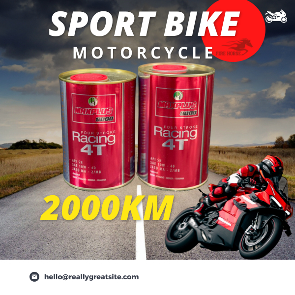 Nhớt siêu cao cấp Maxplus Special Racing 10w40 SNcho xe số, côn tay, moto, tay ga- ADDITVES MADE IN USA