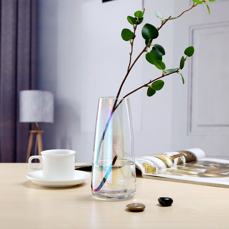 Modern Body Flower Decorative Clear Glass Vase For Home Decor