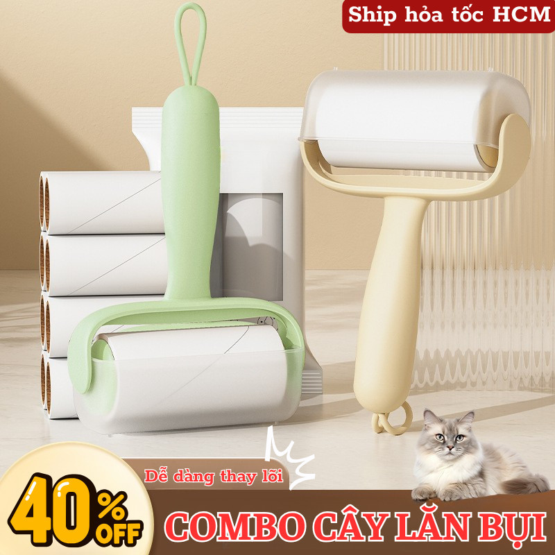 Cây Lăn Bụi Quần Áo lymen decor Keo Siêu Dính Kèm Lõi Dự Phòng, Làm Sạch Lông Thú Nhanh