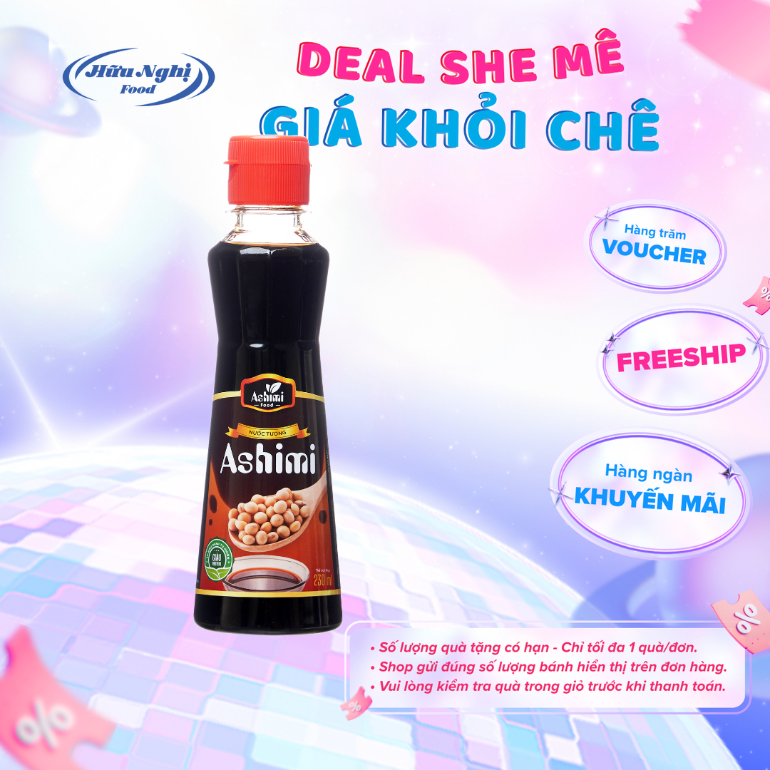 Nước Tương Ngon Ashimi Sốt Chấm Loại 230 ml