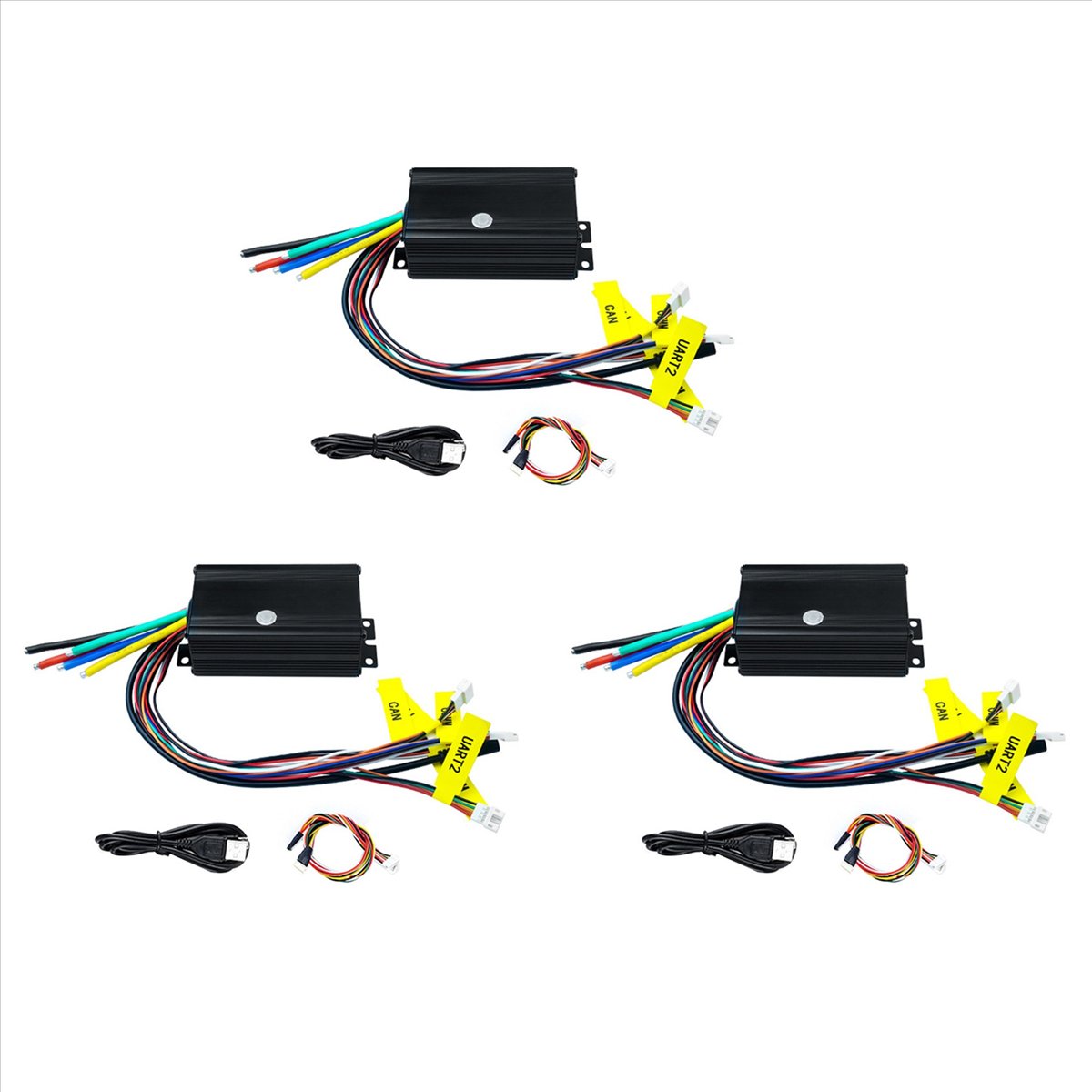 อุปกรณ์และชิ้นส่วนยานยนต์ Huhebne (LA6Z) 3X มอเตอร์ไร้แปรง Controller 75100 FOC ไดรฟ์เดี่ยว ESC สำหรับไฟฟ้า E-Bike Scooter 4-16S 50A 75V Speed Controller ราคา 16,195 บาท*ส่งฟรี