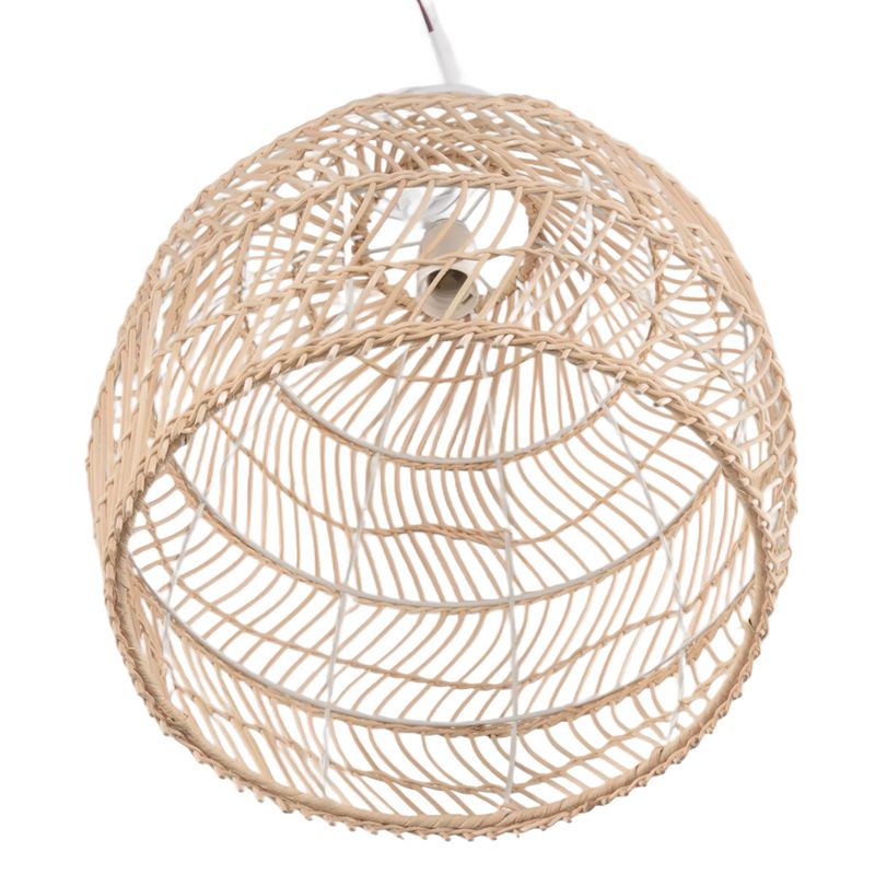 Rattan Lamp Pendant Light Vintage Hanging Lamp Shades E27 Living Room Dining Room Home Decor Cafe Restaurant Hanglamp