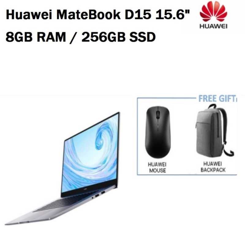 Huawei MateBook D15 15.6 FHD IPS Laptop / AMD Ryzen 5 3500U + Radeon Vega 8 / 8GB RAM / 256GB SSD