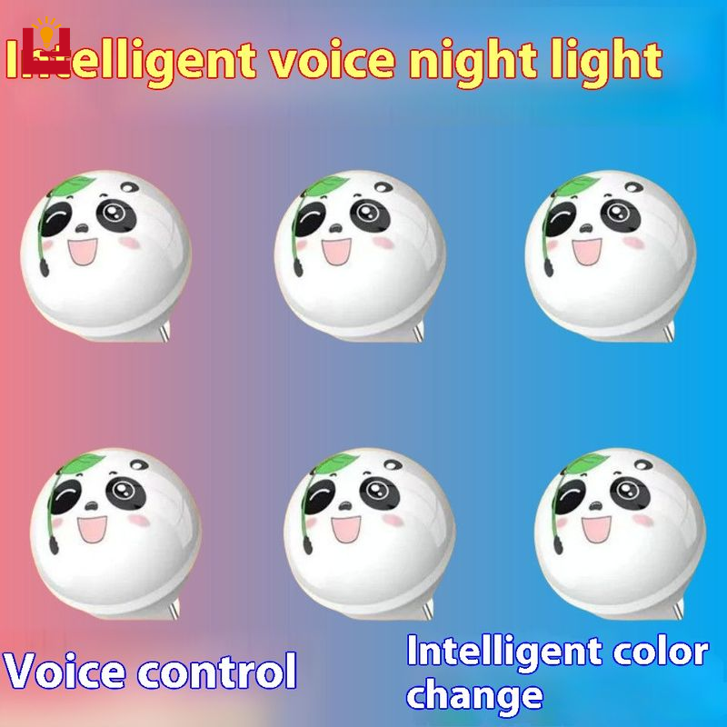 Smart Voice Control LED Night Light for Home Bedroom with Color Changing ราคา 23 บาท*ส่งฟรี