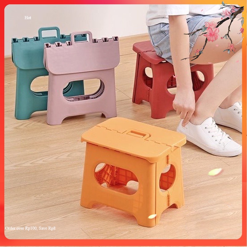 ghế xếp gọn mini bằng nhựa có quai xách hokori,Ghế Nhựa Mini Gấp Gọn Có Quai Xách VIỆT NHẬT, Ghế Gấp Gọn Hokori Nhựa Việt Nhật Mẫu Mới, Ghế Xếp Lùn, Ghế Đẩu Gập Gọn Tiết Kiệm Không Gian - ASHAKI