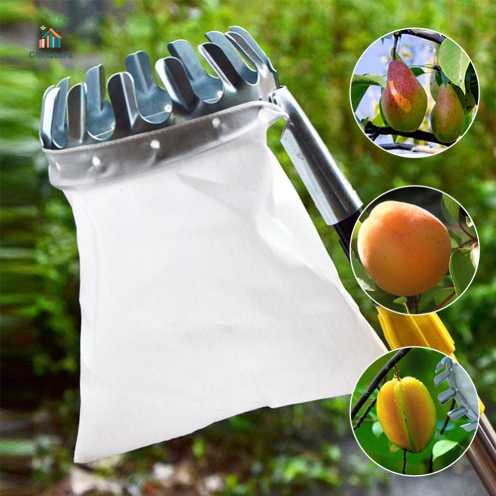 อุปกรณ์ทำสวนและตกแต่งกลางแจ้ง Chinatera Peach Catcher Device Collection Portable Pear Picking Catcher พกพาถอดออกได้อย่างมีประสิทธิภาพการเก็บเกี่ยวการเก็บเกี่ยวที่ใช้งานได้จริง